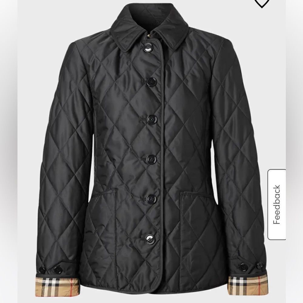 Burberry Black Utility Jacket with Quilted Design